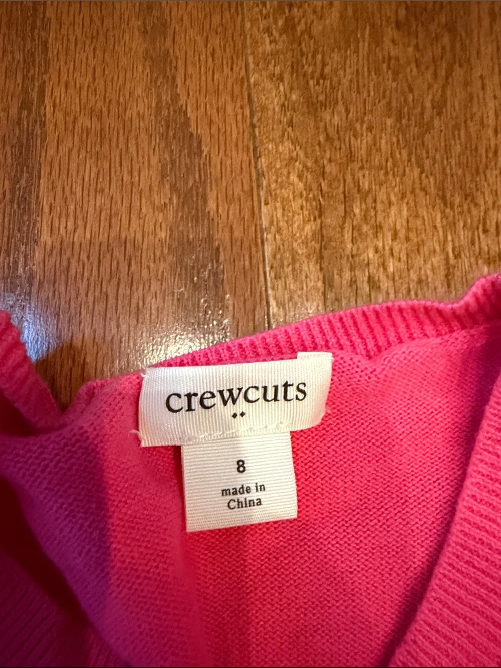 Crewcuts Pink Cardigan with Blue-White Striped Dress